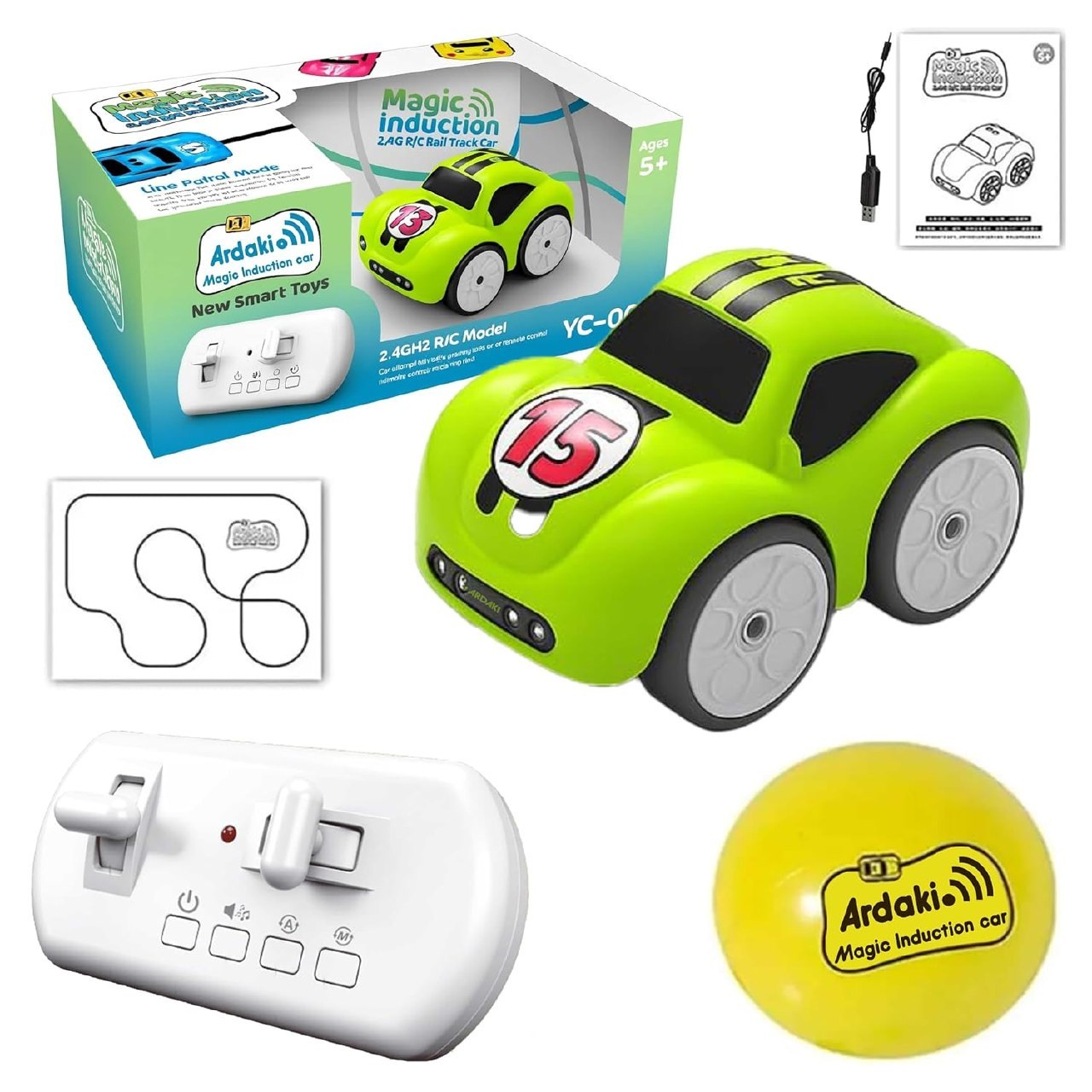 Magic Induction RC Intelligent Sensor Car( ( follow me car)
