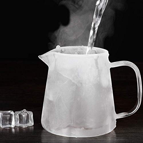 Italian Premium 550 ML Borosilicate Glass Teapot with Stainless Steel Infuser & Lid – Clear Round Tea Kettle for Loose Leaf, Blooming Tea & Fruit Infused Drinks