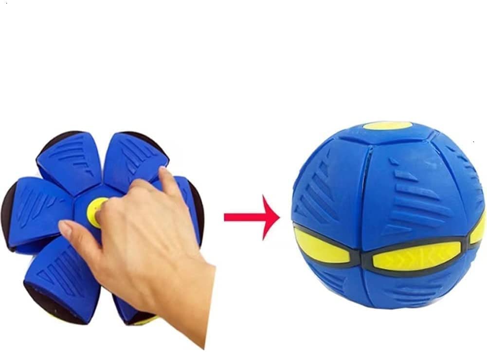 Pet Jumping Disk Toy for Dogs – LED Flying Saucer Throw Disk, Interactive Light-Up Fetch Toy for Pets Blue