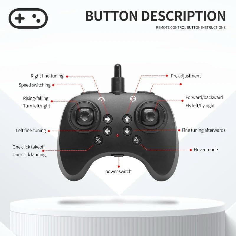 RC Aeroplane 2.4GHz Remote Controlled L0712 Quadcopter Floating Fighter Aircraft RTF for Beginners/Children/Adults, Toy with Coloured Lights USB Charging