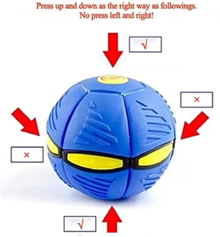 Pet Jumping Disk Toy for Dogs – LED Flying Saucer Throw Disk, Interactive Light-Up Fetch Toy for Pets Blue