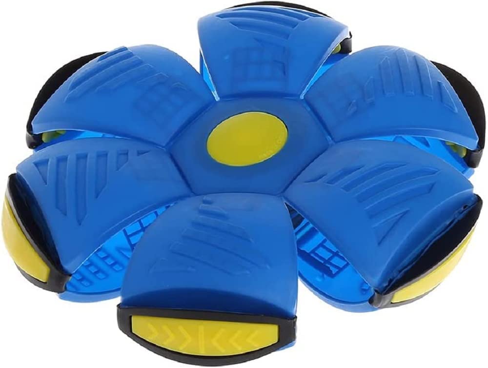 Pet Jumping Disk Toy for Dogs – LED Flying Saucer Throw Disk, Interactive Light-Up Fetch Toy for Pets Blue