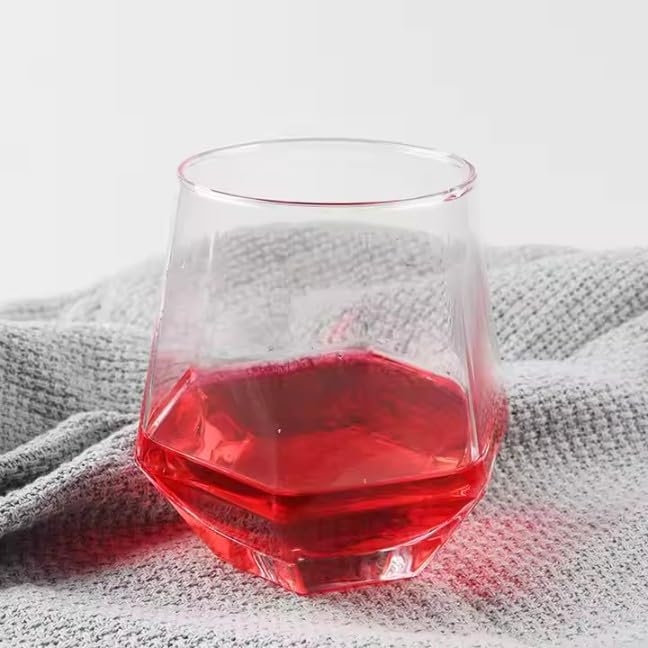 Premium Transparent Drinking Glasses Set of 6 - Water Glass & Juice Glass - 310ML Glasses for Multipurpose uses Water, Juice, Sharbat, Soda, Cold Drinks - Ideal for Home Use