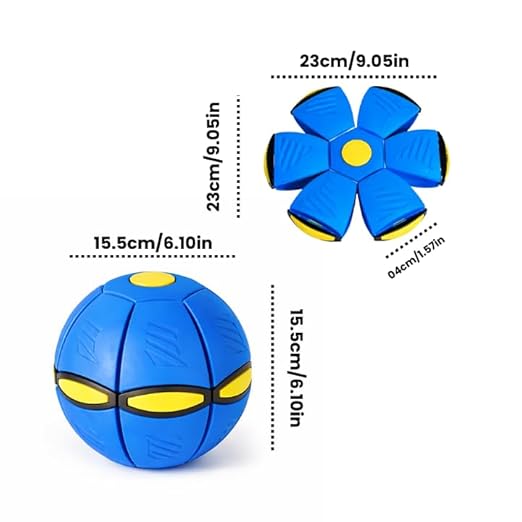 Pet Jumping Disk Toy for Dogs – LED Flying Saucer Throw Disk, Interactive Light-Up Fetch Toy for Pets Blue