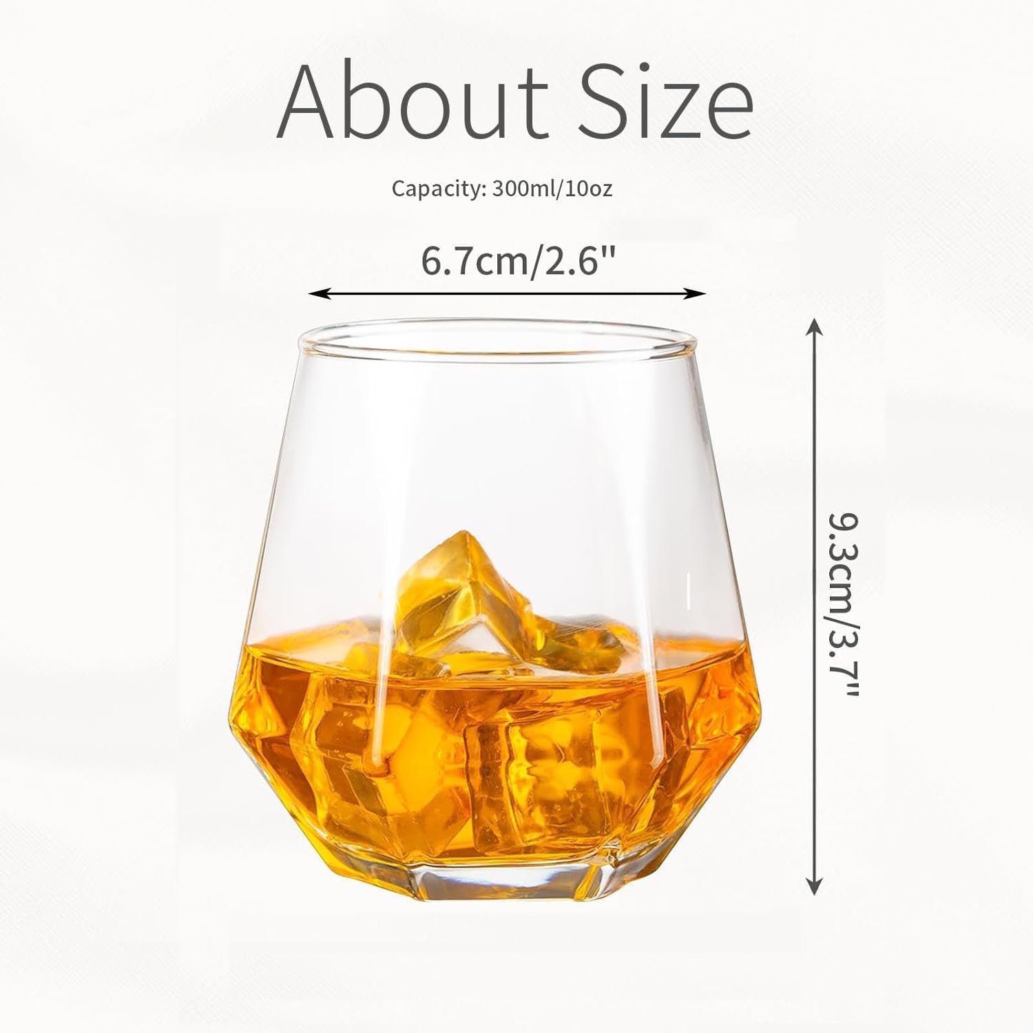 Premium Transparent Drinking Glasses Set of 6 - Water Glass & Juice Glass - 310ML Glasses for Multipurpose uses Water, Juice, Sharbat, Soda, Cold Drinks - Ideal for Home Use