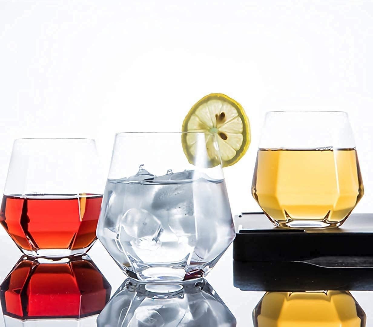 Premium Transparent Drinking Glasses Set of 6 - Water Glass & Juice Glass - 310ML Glasses for Multipurpose uses Water, Juice, Sharbat, Soda, Cold Drinks - Ideal for Home Use