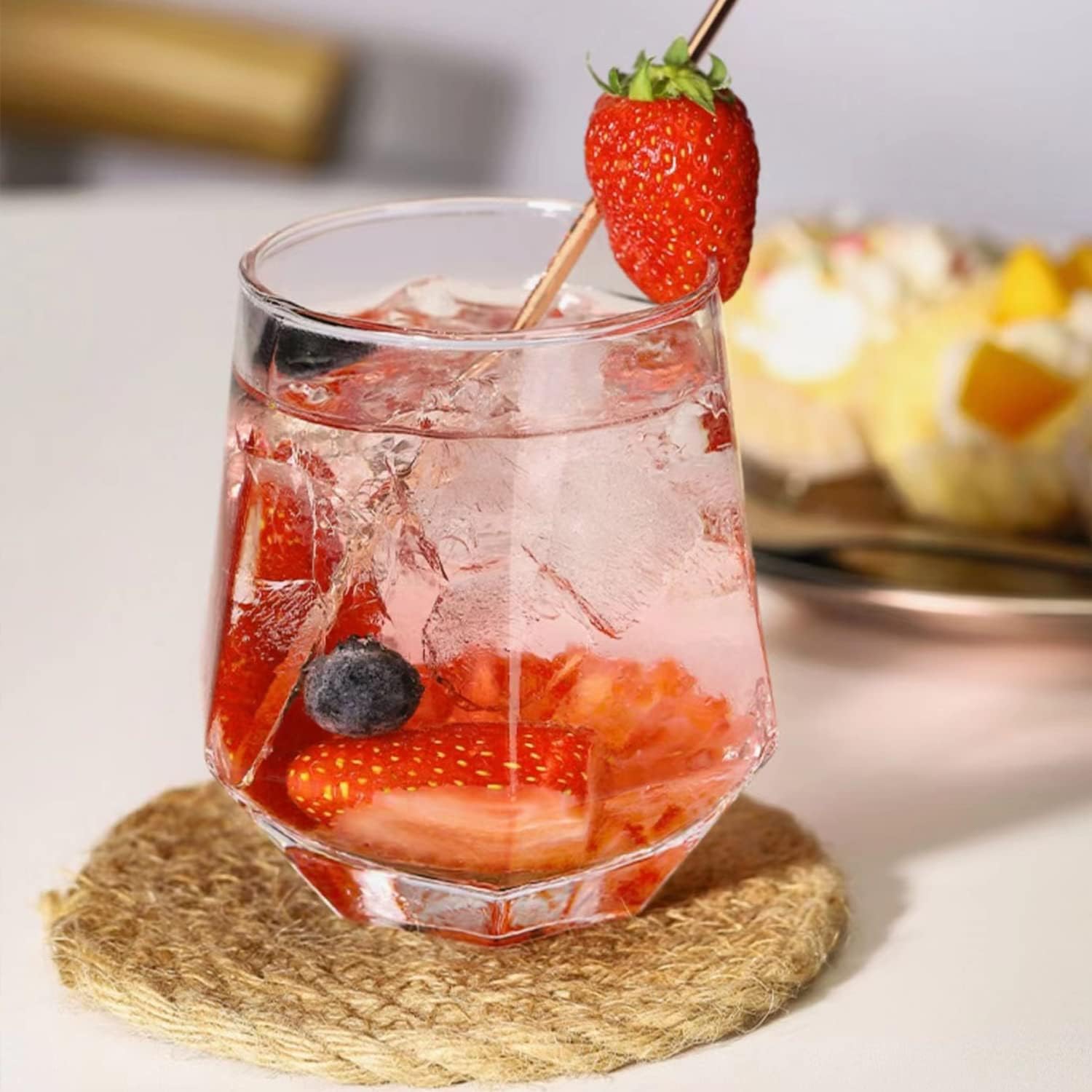 Premium Transparent Drinking Glasses Set of 6 - Water Glass & Juice Glass - 310ML Glasses for Multipurpose uses Water, Juice, Sharbat, Soda, Cold Drinks - Ideal for Home Use