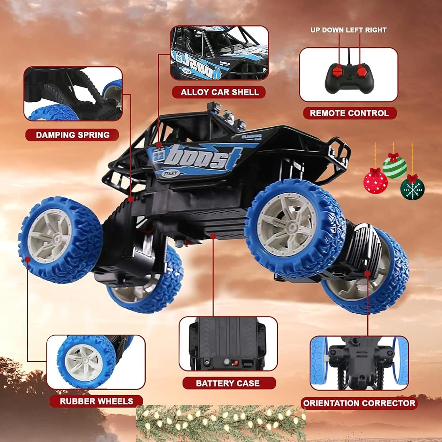 PCN RC Monster Charge Rechargeable Remote Control Car 4 Channel High Speed Wireless