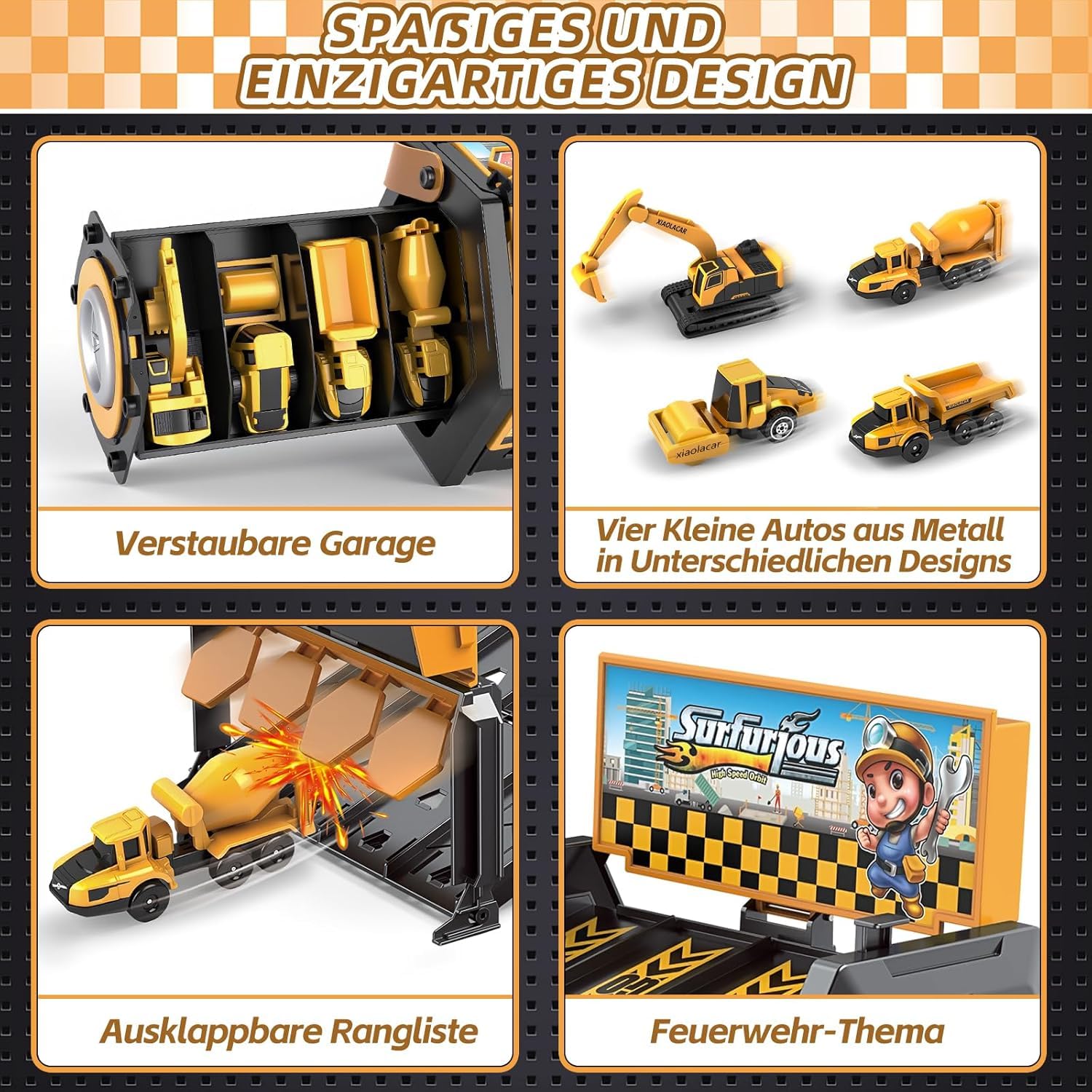 Track Car Stereo Toy Launcher Set