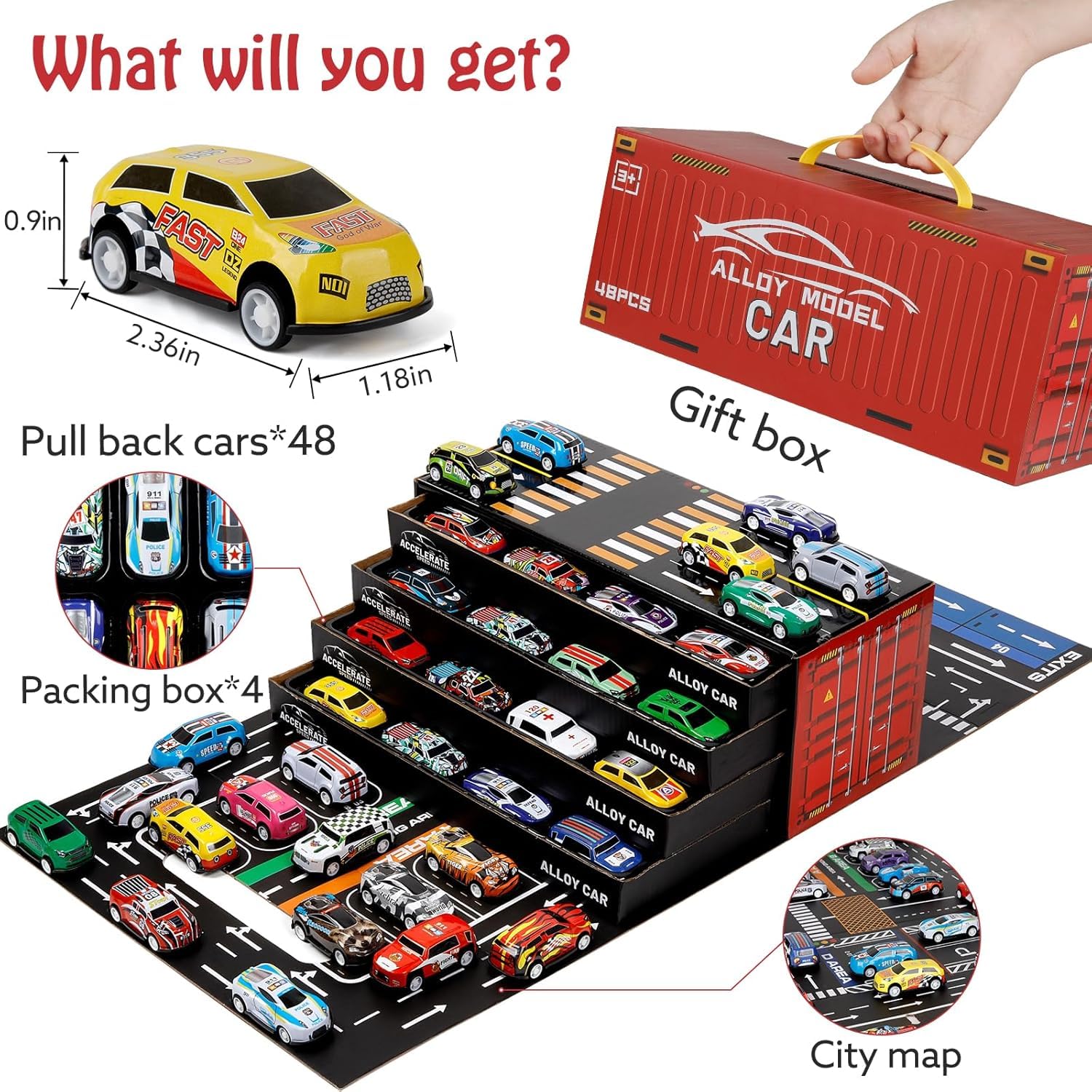 48 piece car Container