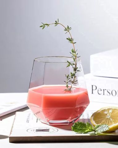 Premium Transparent Drinking Glasses Set of 6 - Water Glass & Juice Glass - 310ML Glasses for Multipurpose uses Water, Juice, Sharbat, Soda, Cold Drinks - Ideal for Home Use