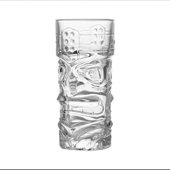 ace Cut Beer Mug Glass Set 400ml Heavy Duty Transparent Drinking Mug Dishwasher Safe Refrigerator Safe Party Bar Glassware (6 Pcs)