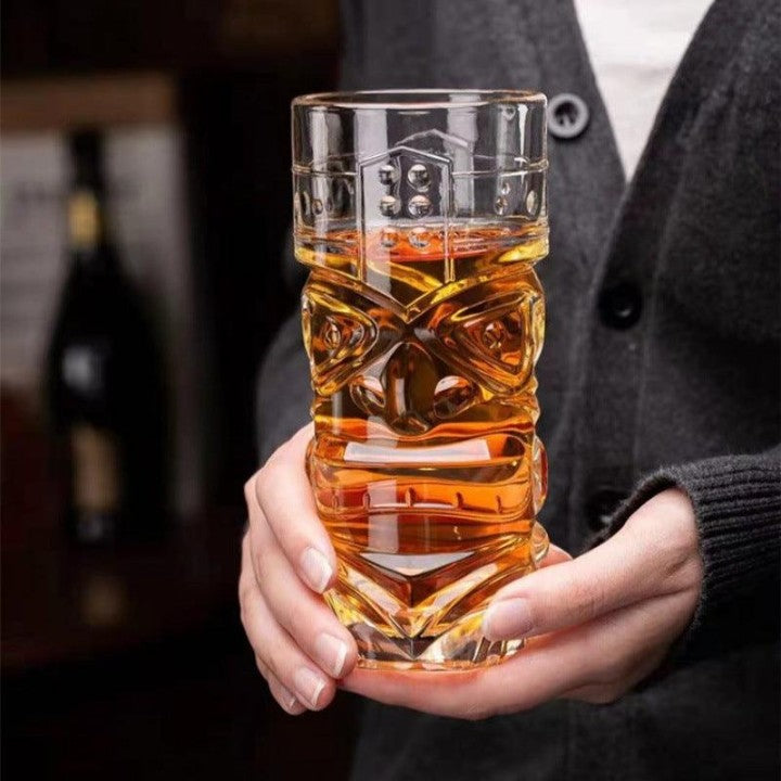 ace Cut Beer Mug Glass Set 400ml Heavy Duty Transparent Drinking Mug Dishwasher Safe Refrigerator Safe Party Bar Glassware (6 Pcs)