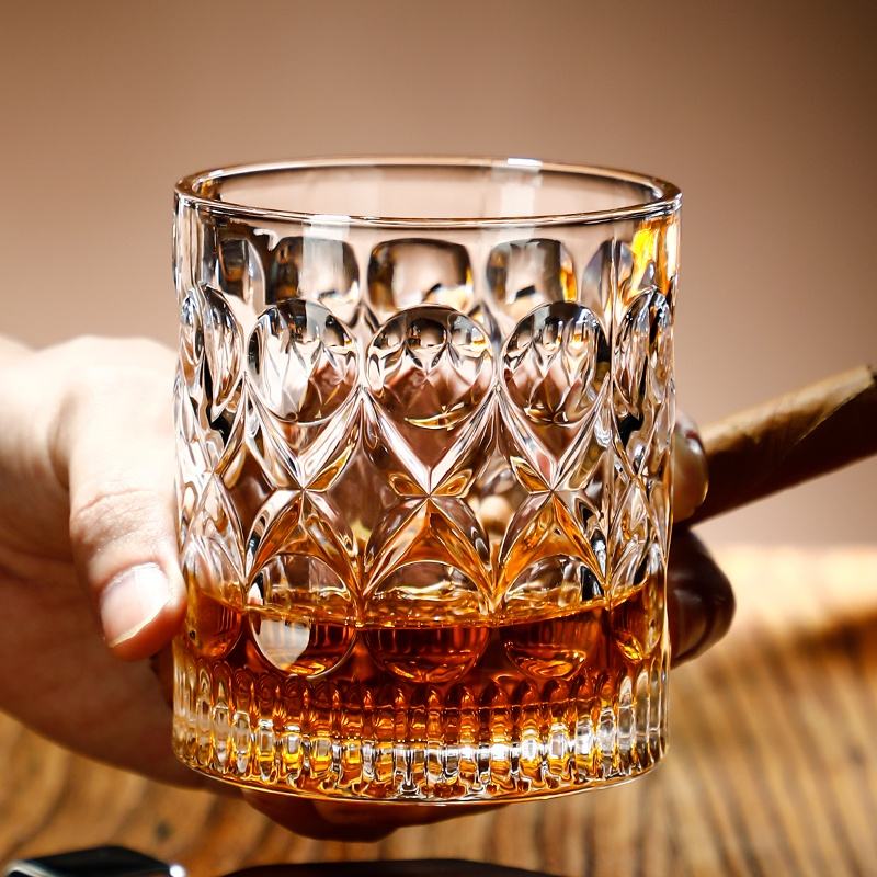 Heavy Base Rocks Barware Glasses | Whiskey Glass (Set of 6 )325ml| Ideal for Scotch, Bourbon, Cocktails, Juice & Water