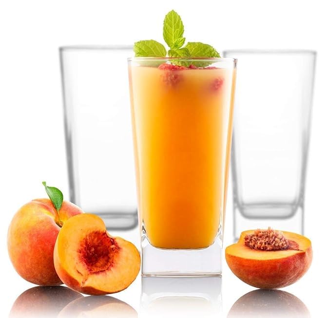 260 ML Water and Juice Glass Tumbler Squre Shape Glasses for Drinking Cocktail, Juice, Milkshake, Coke, Soda, Dishwasher Safe (Pack of 6)