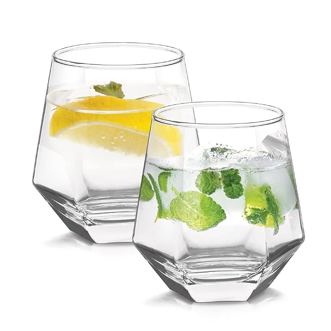 Premium Transparent Drinking Glasses Set of 6 - Water Glass & Juice Glass - 310ML Glasses for Multipurpose uses Water, Juice, Sharbat, Soda, Cold Drinks - Ideal for Home Use