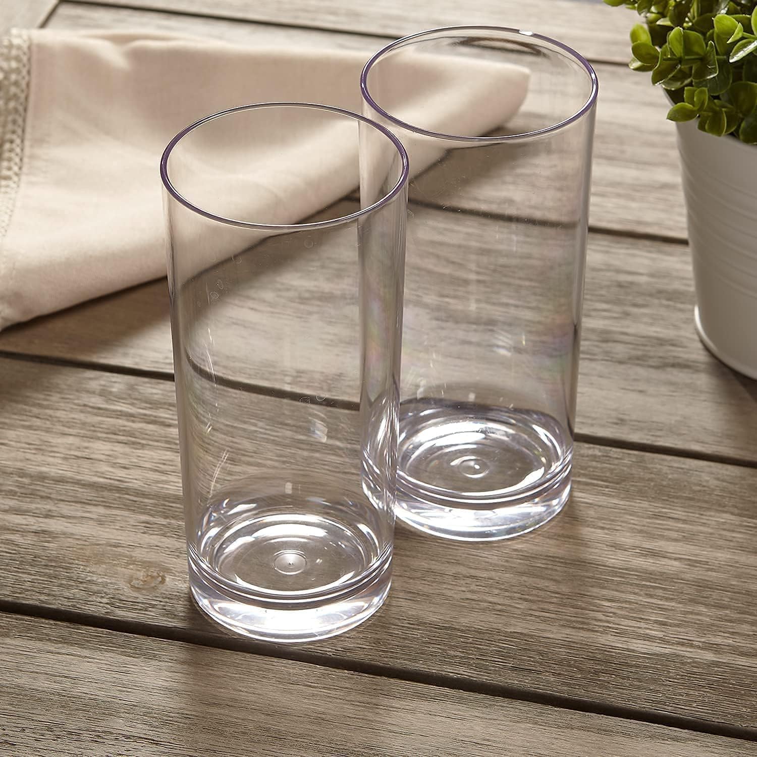 Premium Clear Glass Tumbler Set 220ML | Juice & Water Drinking Glass | Durable Transparent Beverage Glass (Pack of 6)