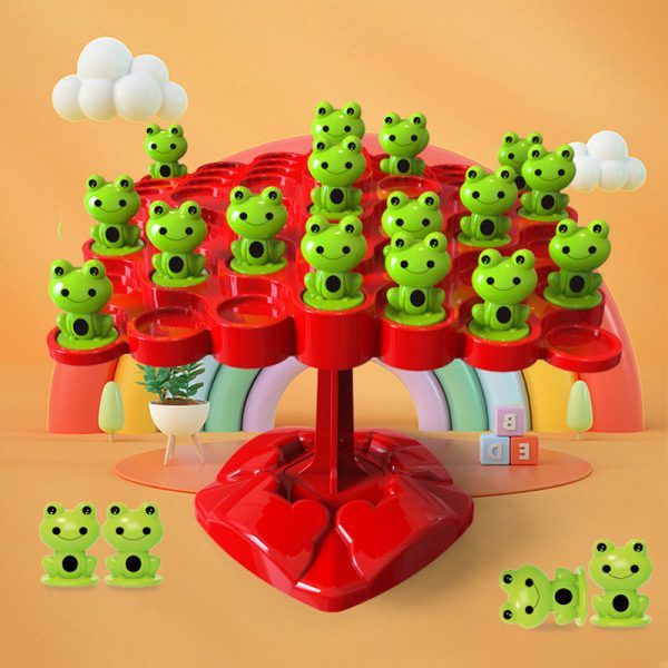 Frog Balance Math Game for Kids | Educational Counting & Number Learning Toy | Preschool STEM Board Game with Weights | Fun Gift Toy for Boys & Girls (Frog Balance Tree)