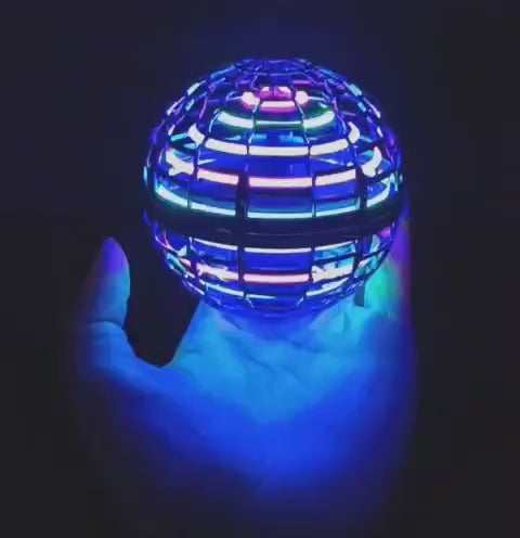 Magic Flying Spinner Ball Toy – 360° Light-Up Boomerang Ball with LED Lights & USB Charging | Hand Controlled Night Flying Toy for Kids (Multicolor)